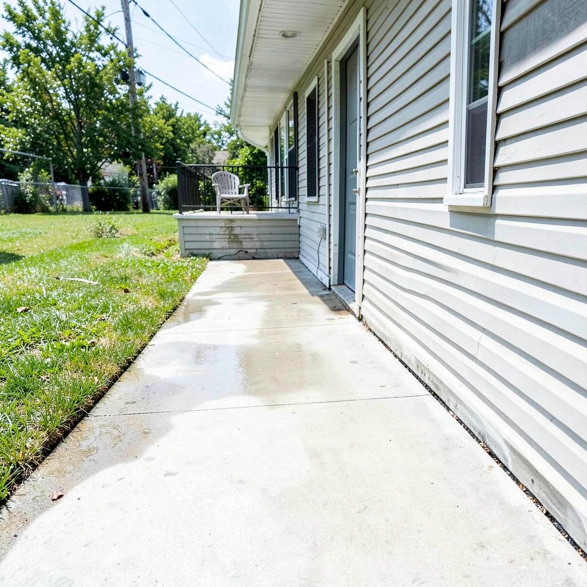 Walkway Pressure Washing — Exterior Cleaning